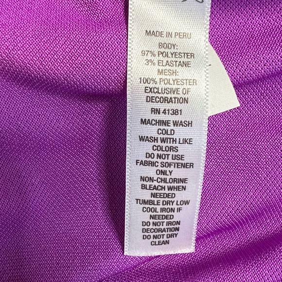 Fuchsia Top Polo Golf Shirt Collared Sleeveless Size Small - Picture 6 of 6